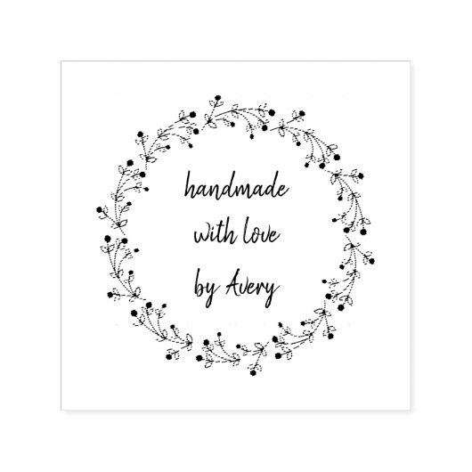 Erstellen Sie Ihre eigenen Handmade mit Liebe Permastempel (Design)