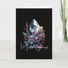 Erstellen Sie Ihre eigenen hellen Kristalle Karte