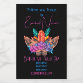 Erstellen Sie Ihre eigenen Henna Hands Kristalle & Lebensmitteletikett