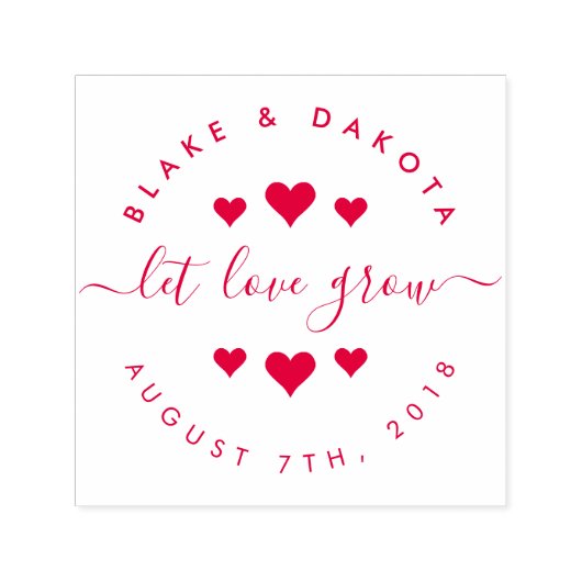 Erstellen Sie Ihre eigenen Herzen Gelassen Liebe w Permastempel (Design)