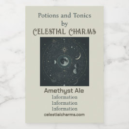 Erstellen Sie Ihre eigenen Himmelsmonde Weinetikett