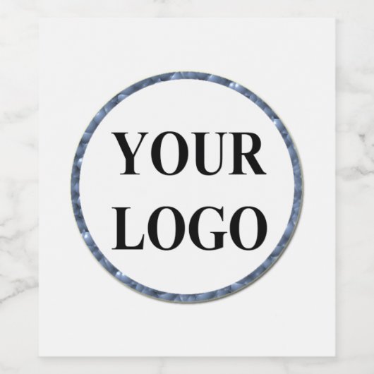 Erstellen Sie Ihre eigenen Hochzeiten Moderne Eleg Weinetikett (Einzelnes Label)