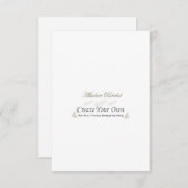 Erstellen Sie Ihre eigenen Hochzeitseinladungen Einladung (Vorne/Hinten)