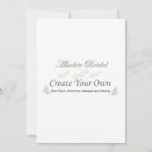 Erstellen Sie Ihre eigenen Hochzeitseinladungen Einladung (Rückseite)