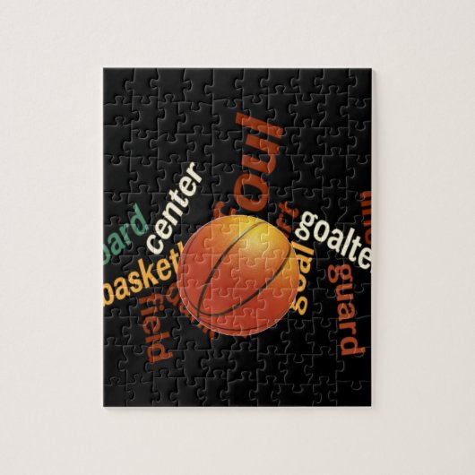 Erstellen Sie Ihre eigenen Hoops Basketball Sport Puzzle (Vertikal)