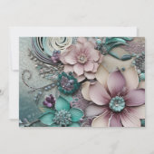 Erstellen Sie Ihre eigenen - Hübsche Papierdateien Save The Date (Rückseite)