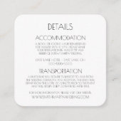 Erstellen Sie Ihre eigenen - Hübsche Schwarz/Weiß- Begleitkarte (Vorderseite)