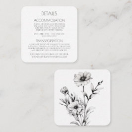 Erstellen Sie Ihre eigenen - Hübsche Schwarz/Weiß- Begleitkarte