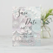Erstellen Sie Ihre eigenen - Hübsche Shabby Chic P Save The Date (Stehend Vorderseite)