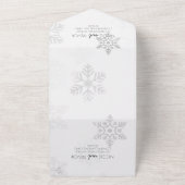 Erstellen Sie Ihre eigenen Hübschen Eisschneeflock All In One Einladung (Außenbereich)