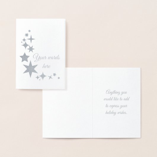 Erstellen Sie Ihre eigenen Hübschen Silbernen Wint Folienkarte (Anzeige)