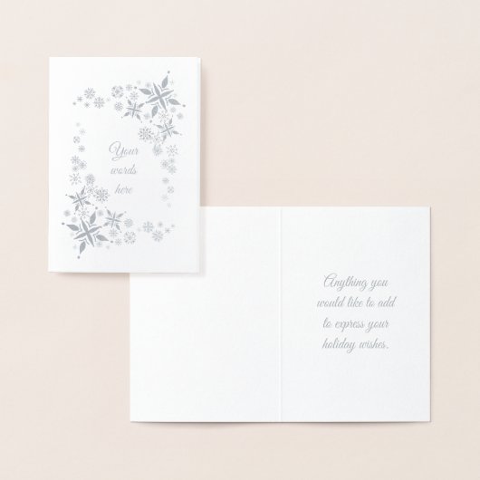 Erstellen Sie Ihre eigenen Hübschen Silberschneefl Folienkarte (Anzeige)