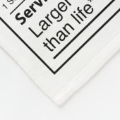 Erstellen Sie Ihre eigenen Hunde Rasse Fakten Chih Fleecedecke (Ecke)