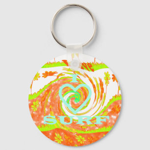 Erstellen Sie Ihre eigenen I-Liebe Surfen. Schlüsselanhänger