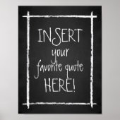 Erstellen Sie Ihre eigenen Imitate Chalkboard Typo Poster (Vorne)