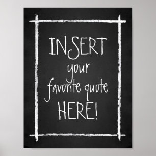 Erstellen Sie Ihre eigenen Imitate Chalkboard Typo Poster