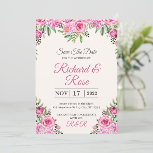 Erstellen Sie Ihre eigenen, individuellen Einladun Einladung (Stehend Vorderseite)