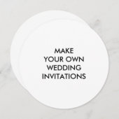 Erstellen Sie Ihre eigenen individuellen Einladung (Vorne/Hinten)