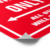 Erstellen Sie Ihre eigenen individuellen PARKPLÄTZ Poster (Ecke)