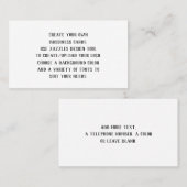 Erstellen Sie Ihre eigenen, individuellen Visitenk Visitenkarte (Vorne/Hinten)