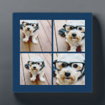 Erstellen Sie Ihre eigenen Instagram Collage Navy  Fotoplatte<br><div class="desc">Nutzen Sie vier quadratische Fotos,  um ein einzigartiges und persönliches Geschenk zu kreieren. Oder man behalte den Hipster Welpe und macht einen trendigen Sake. Wenn Sie die Bilder anpassen müssen,  klicken Sie auf das Werkzeug anpassen,  um Änderungen vorzunehmen.</div>