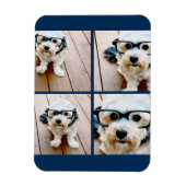 Erstellen Sie Ihre eigenen Instagram Collage Navy  Magnet (Vertikal)