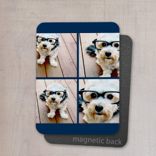 Erstellen Sie Ihre eigenen Instagram Collage Navy  Magnet