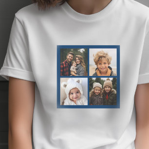 Erstellen Sie Ihre eigenen Instagram Collage Navy T-Shirt