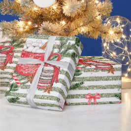 Erstellen Sie Ihre eigenen kalten Outdoor Kakao Gr Geschenkpapier