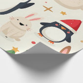 Erstellen Sie Ihre eigenen Kawaii-Freunde Tiere Geschenkpapier (Ecke)