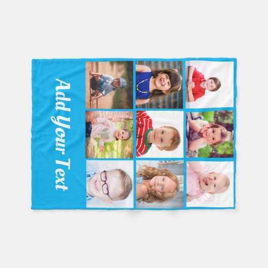 Erstellen Sie Ihre eigenen Kinder-Familie Fotos sa Fleecedecke (Vorderseite (Horizontal))
