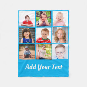 Erstellen Sie Ihre eigenen Kinder-Familie Fotos sa Fleecedecke