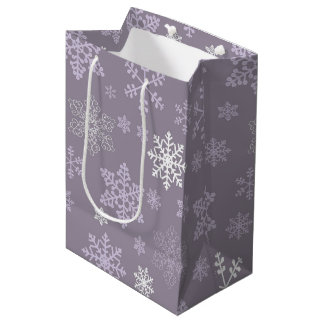 Erstellen Sie Ihre eigenen klassischen Schneeflock Mittlere Geschenktüte