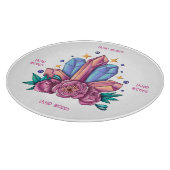 Erstellen Sie Ihre eigenen Kristalle und Rose Schneidebrett (Ecke)