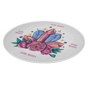 Erstellen Sie Ihre eigenen Kristalle und Rose Schneidebrett