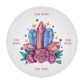 Erstellen Sie Ihre eigenen Kristalle und Rose Schneidebrett (Vorderseite)