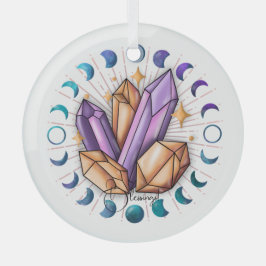 Erstellen Sie Ihre eigenen Kristallphasen und Mond Ornament Aus Glas