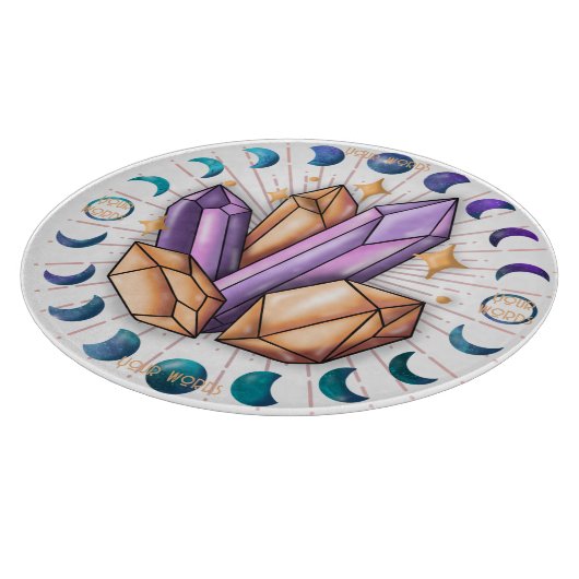 Erstellen Sie Ihre eigenen Kristallphasen und Mond Schneidebrett (Ecke)