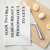 Erstellen Sie Ihre eigenen Küchen Teetücher selbst Geschirrtuch (Viertel Falte)