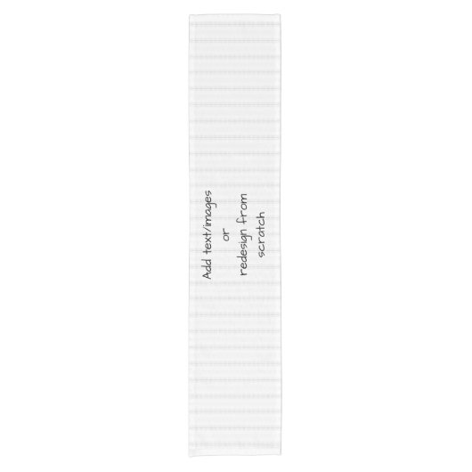 Erstellen Sie Ihre eigenen Kurzer Tischläufer (Vorderseite)