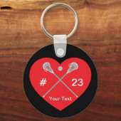 Erstellen Sie Ihre eigenen Lacrosse Sticks Name Nu Schlüsselanhänger (Vorderseite)