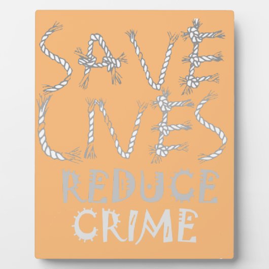 Erstellen Sie Ihre eigenen Leben, um Kriminalität  Fotoplatte (Vorderseite)