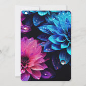 Erstellen Sie Ihre eigenen lebhaften Blumen und Ro Einladung (Rückseite)