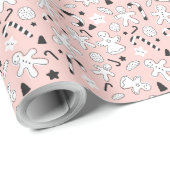 Erstellen Sie Ihre eigenen Lebkuchen-Cookies Geschenkpapier (Rolleneckpunkt)