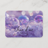 Erstellen Sie Ihre eigenen Lila Blasen. Visitenkarte (Vorderseite)