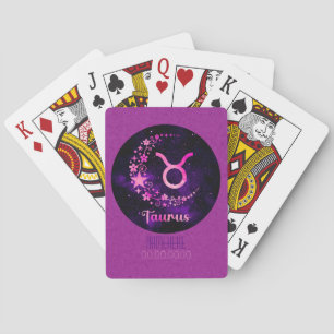 Erstellen Sie Ihre eigenen Lila Celestial Taurus Z Spielkarten