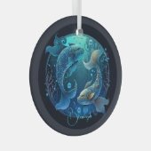 Erstellen Sie Ihre eigenen Lila Himmelspferde Zodi Ornament Aus Glas (Vorderseite Rechts)