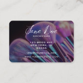 Erstellen Sie Ihre eigenen Lila Makeup-Pinsel Visitenkarte (Rückseite)