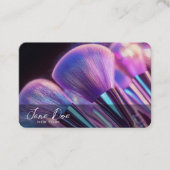 Erstellen Sie Ihre eigenen Lila Makeup-Pinsel Visitenkarte (Vorderseite)