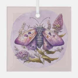 Erstellen Sie Ihre eigenen Lila Motten und Wildblu Ornament Aus Glas